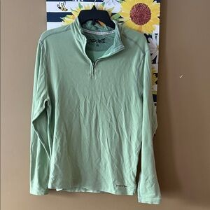 True Grit Green Quarter-Zip Pullover M